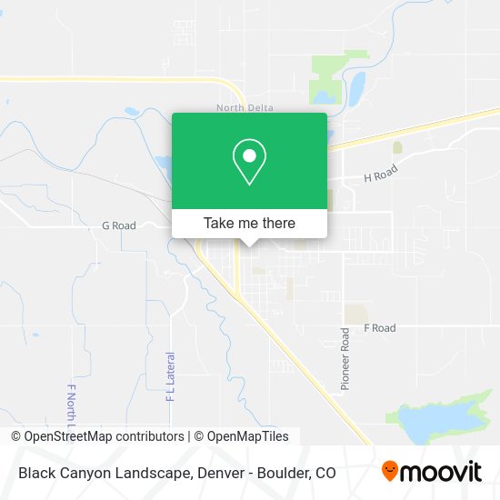 Black Canyon Landscape map