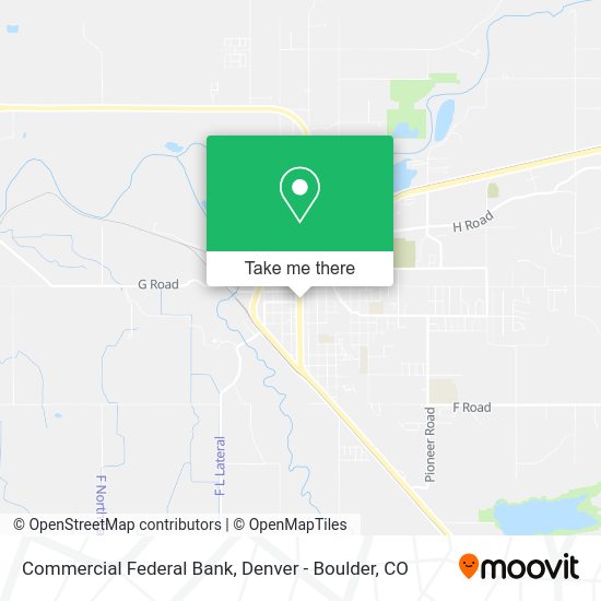 Commercial Federal Bank map