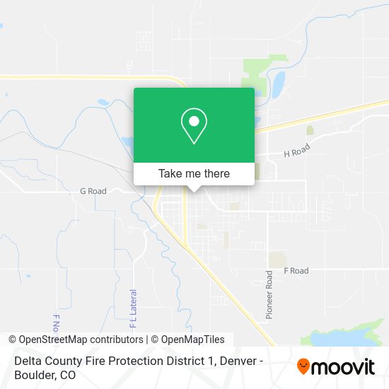 Mapa de Delta County Fire Protection District 1