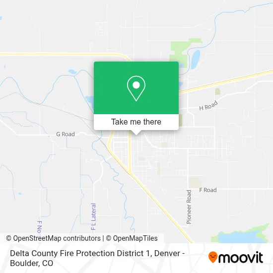 Delta County Fire Protection District 1 map