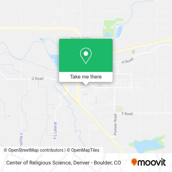 Mapa de Center of Religious Science
