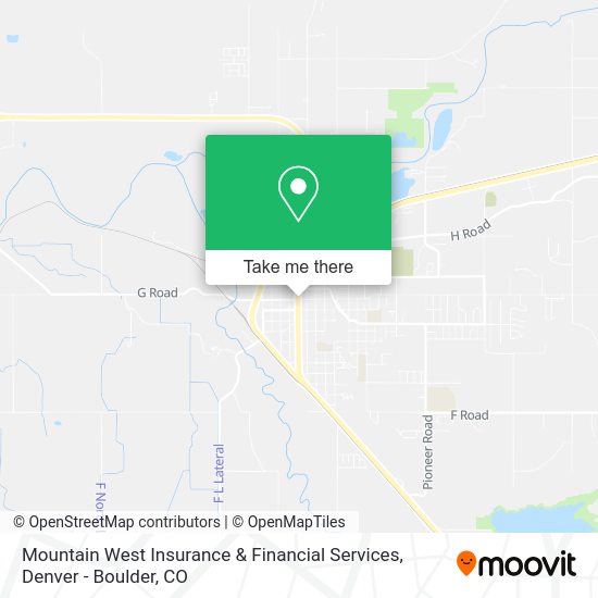Mountain West Insurance & Financial Services map