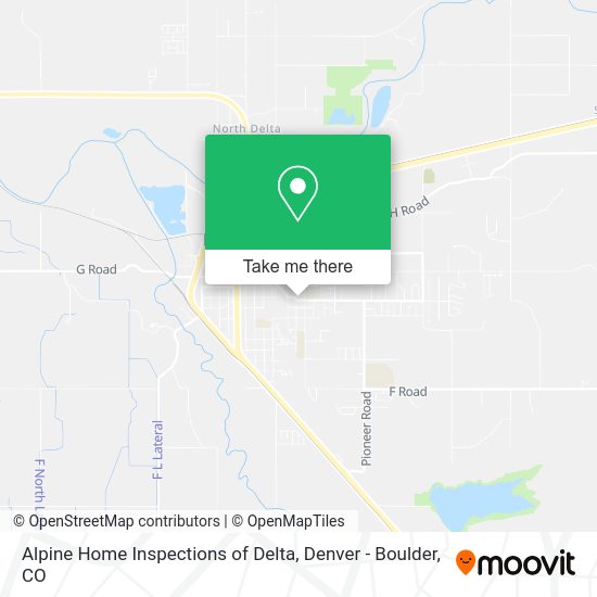 Alpine Home Inspections of Delta map