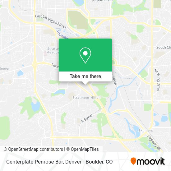 Mapa de Centerplate Penrose Bar