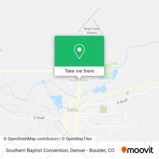 Southern Baptist Convention map