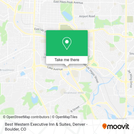 Mapa de Best Western Executive Inn & Suites