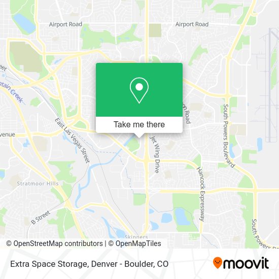 Extra Space Storage map