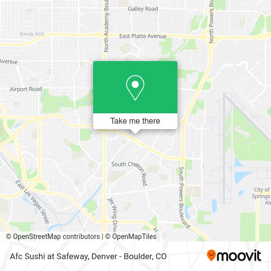 Afc Sushi at Safeway map