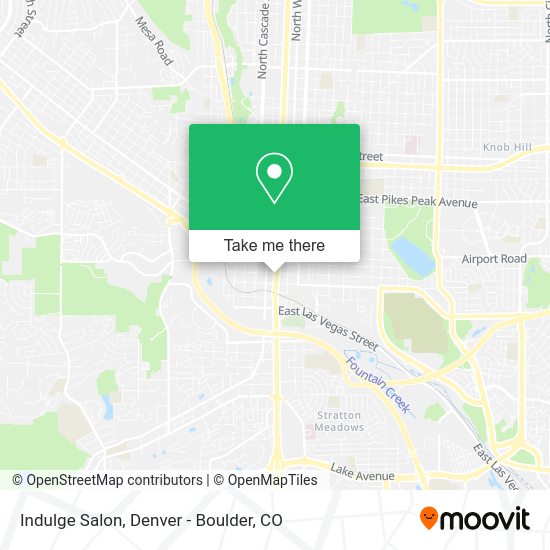 Indulge Salon map