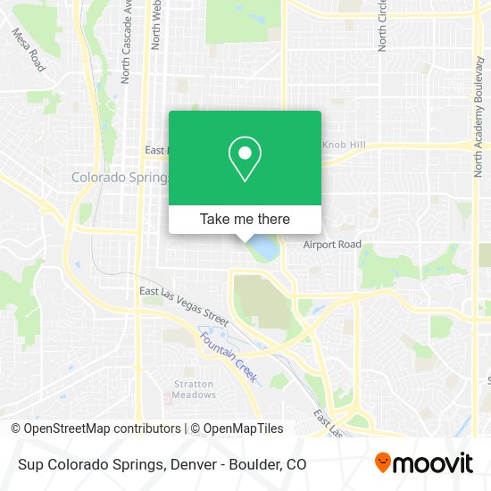 Sup Colorado Springs map