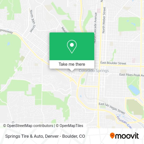 Springs Tire & Auto map