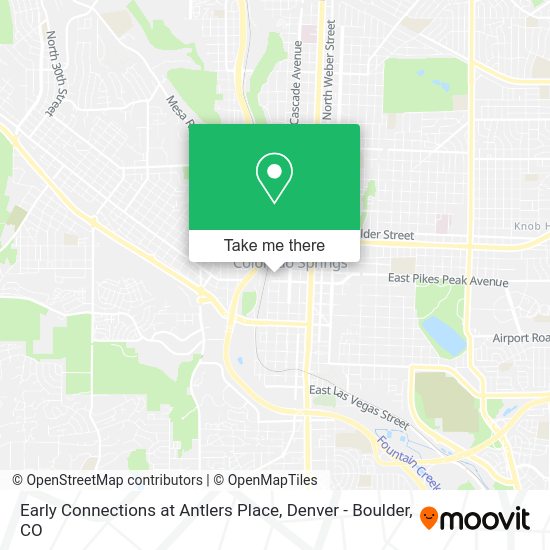 Early Connections at Antlers Place map