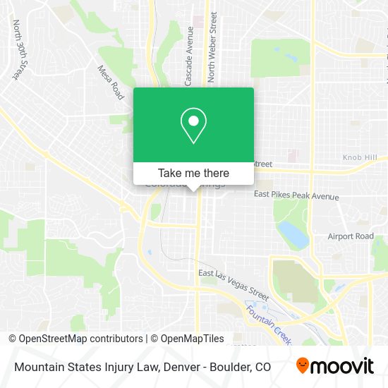 Mountain States Injury Law map