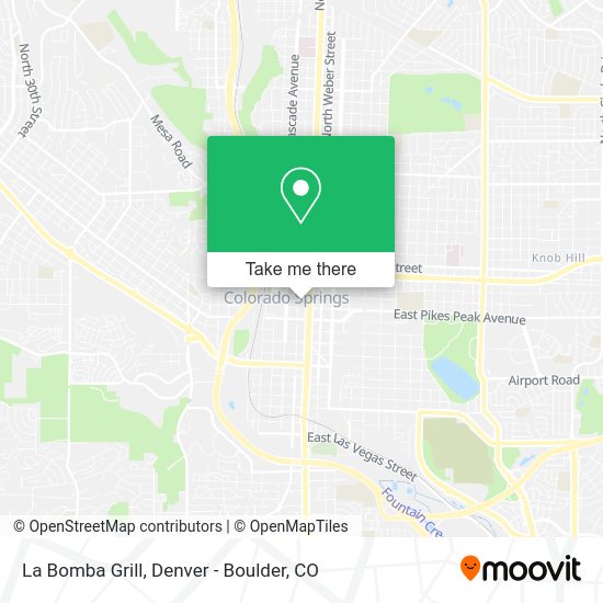 La Bomba Grill map