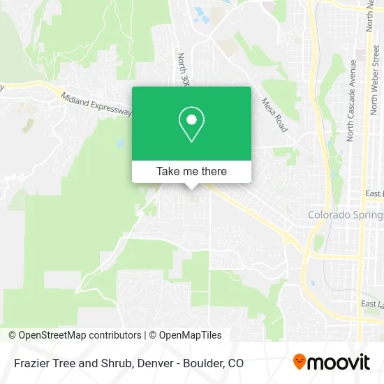 Frazier Tree and Shrub map