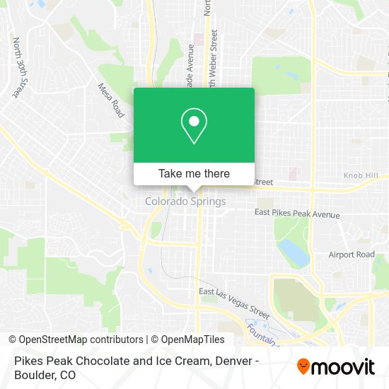 Pikes Peak Chocolate and Ice Cream map