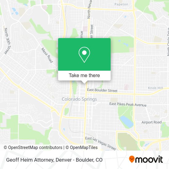 Mapa de Geoff Heim Attorney