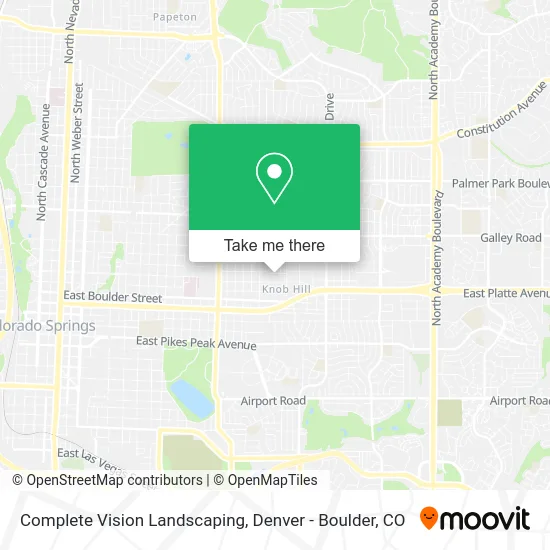 Complete Vision Landscaping map