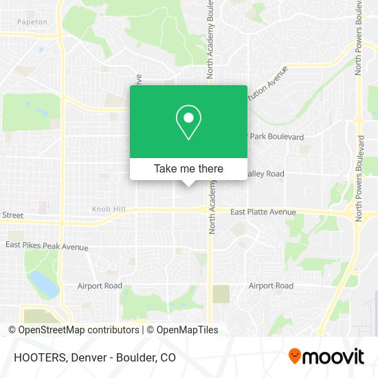 HOOTERS map