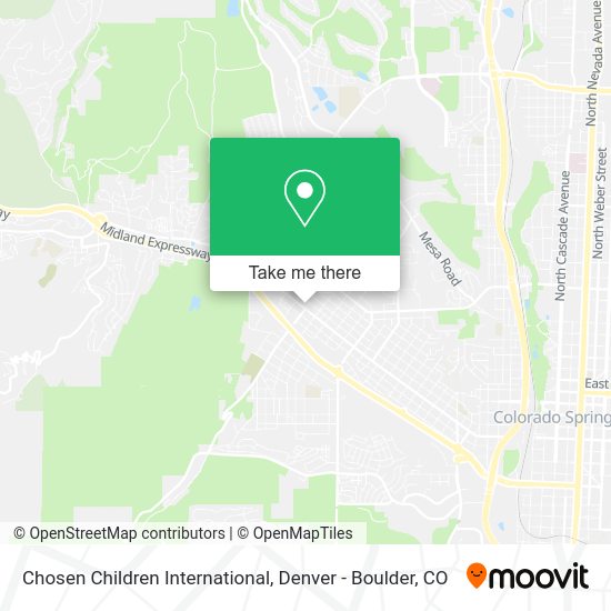 Mapa de Chosen Children International