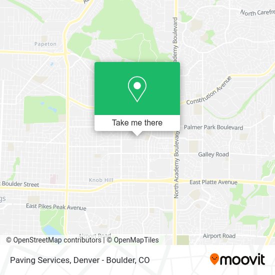 Mapa de Paving Services
