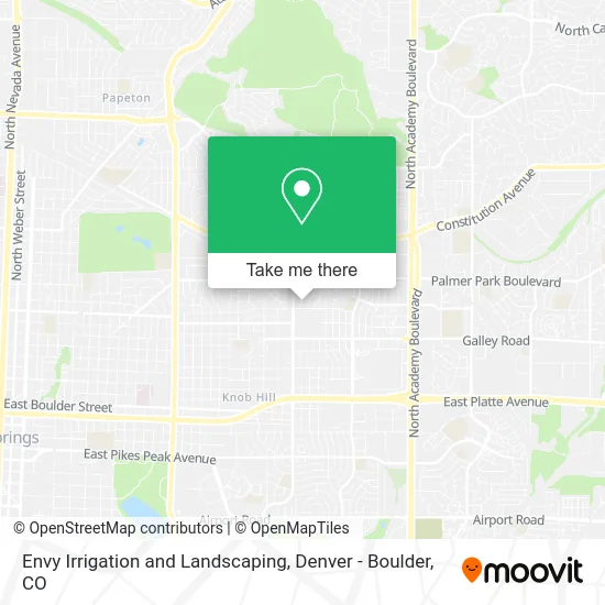 Envy Irrigation and Landscaping map