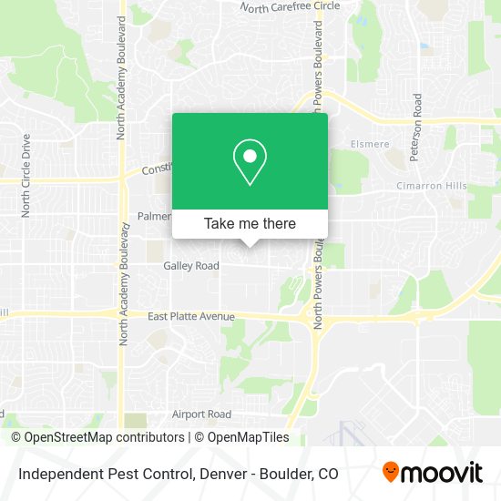 Mapa de Independent Pest Control