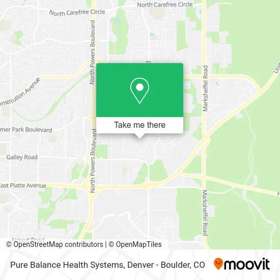 Pure Balance Health Systems map