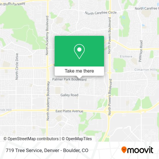 Mapa de 719 Tree Service