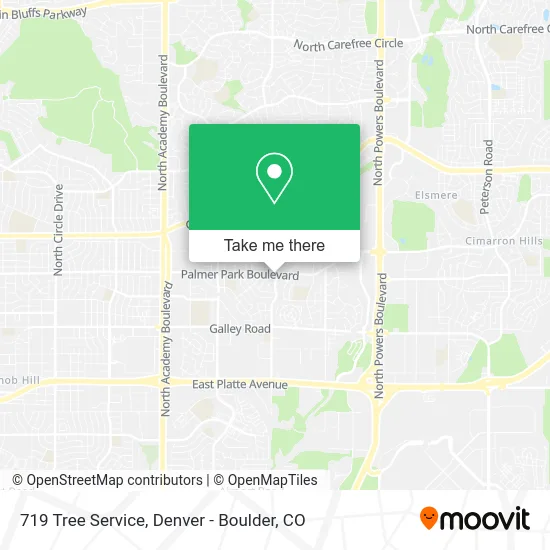Mapa de 719 Tree Service