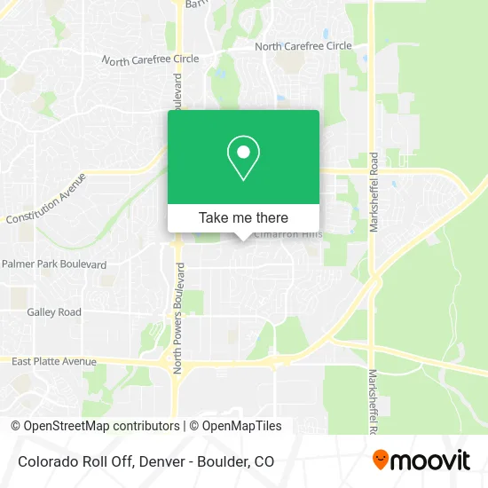 Colorado Roll Off map
