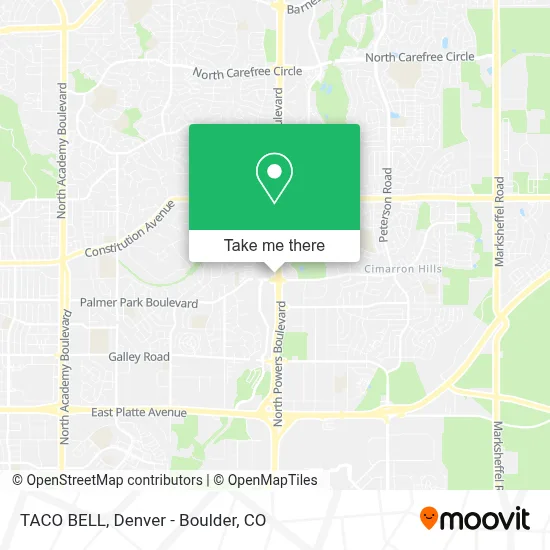 TACO BELL map