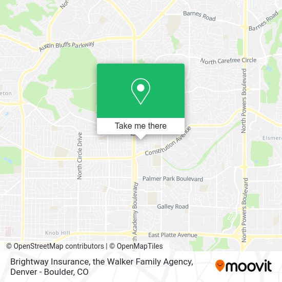Brightway Insurance, the Walker Family Agency map