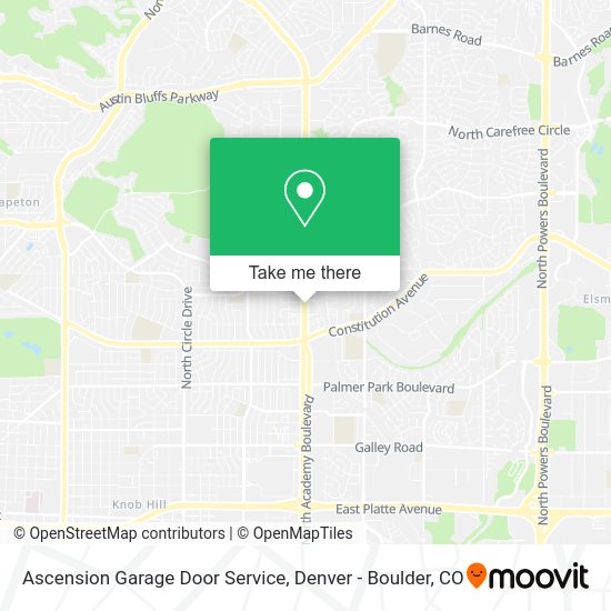 Ascension Garage Door Service map