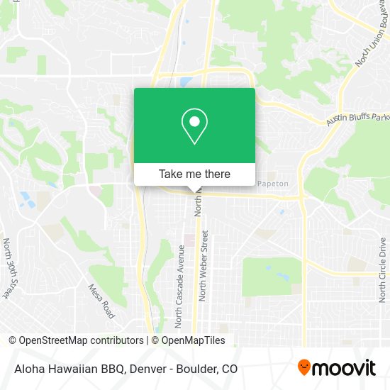 Aloha Hawaiian BBQ map