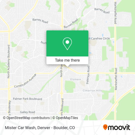 Mister Car Wash map