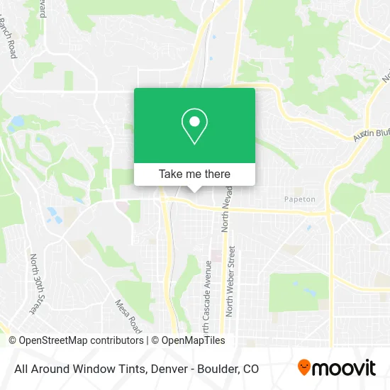 All Around Window Tints map