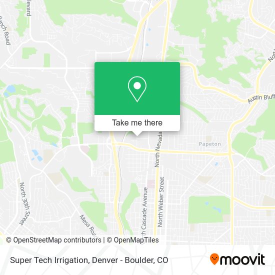 Super Tech Irrigation map