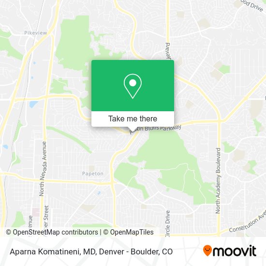 Aparna Komatineni, MD map