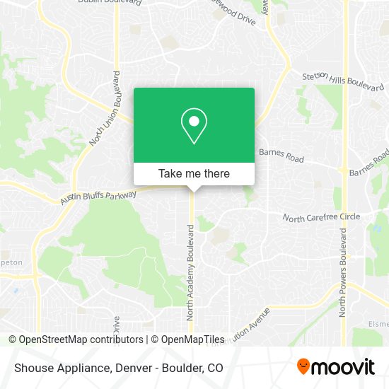 Shouse Appliance map