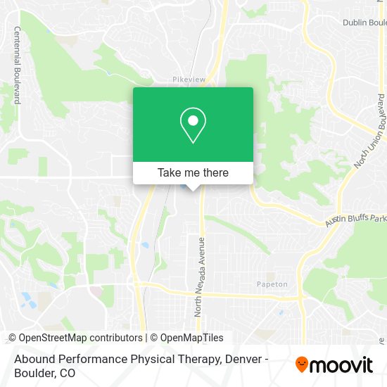 Abound Performance Physical Therapy map