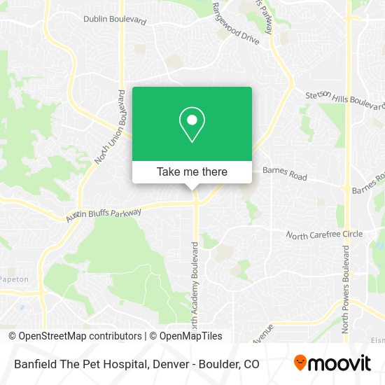 Banfield The Pet Hospital map