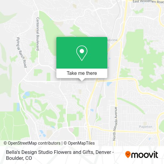 Bella's Design Studio Flowers and Gifts map