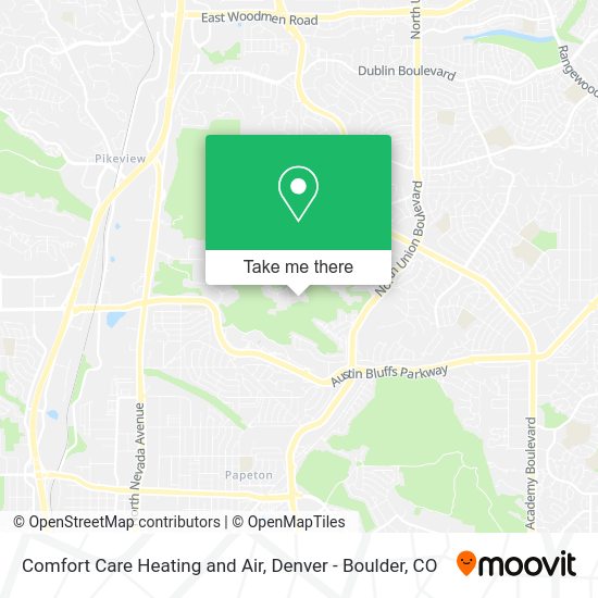 Comfort Care Heating and Air map