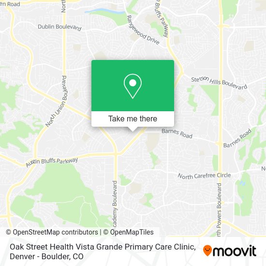 Oak Street Health Vista Grande Primary Care Clinic map