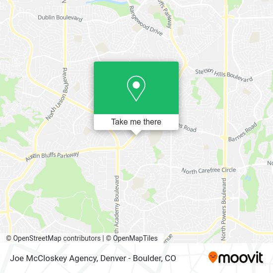 Joe McCloskey Agency map