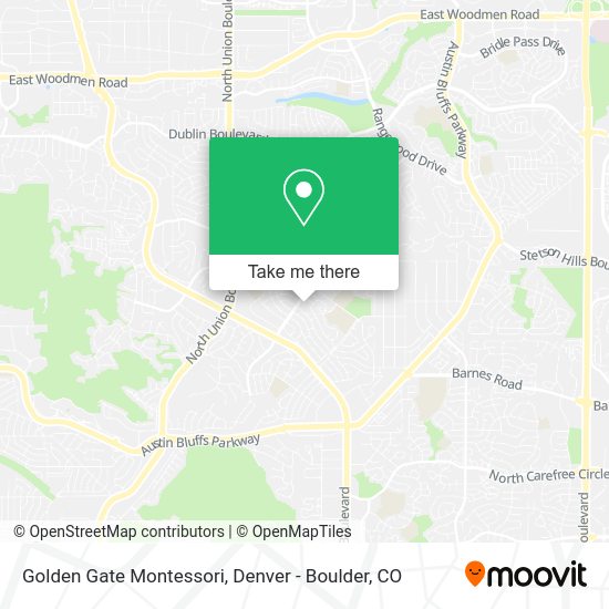Mapa de Golden Gate Montessori