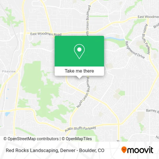 Red Rocks Landscaping map