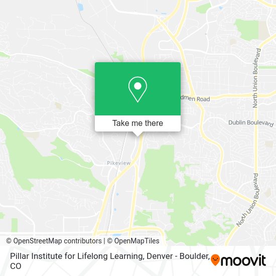 Mapa de Pillar Institute for Lifelong Learning
