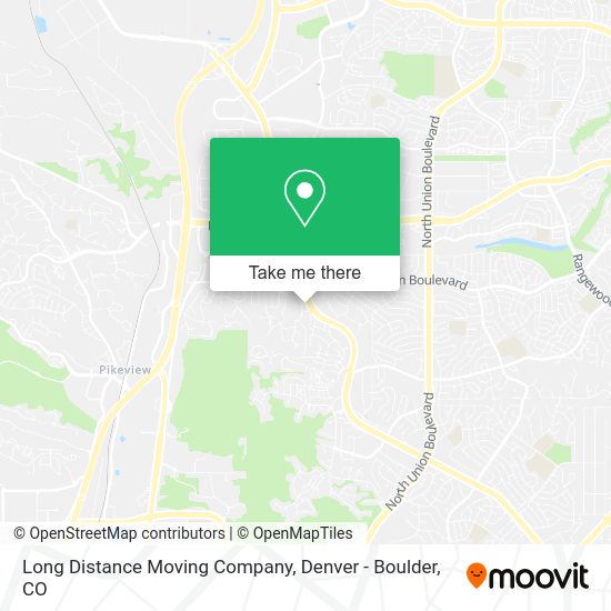 Long Distance Moving Company map